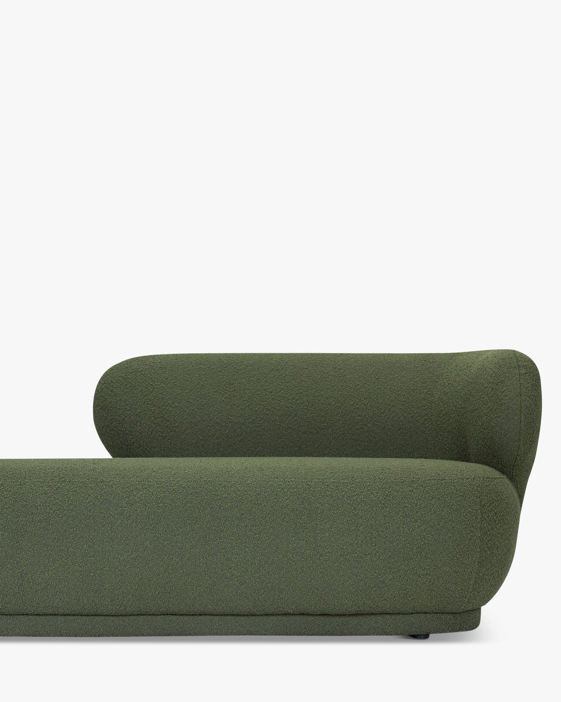 Méridienne accoudoir droite Giulia - Vert kaki