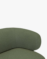 Méridienne accoudoir droite Giulia - Vert kaki