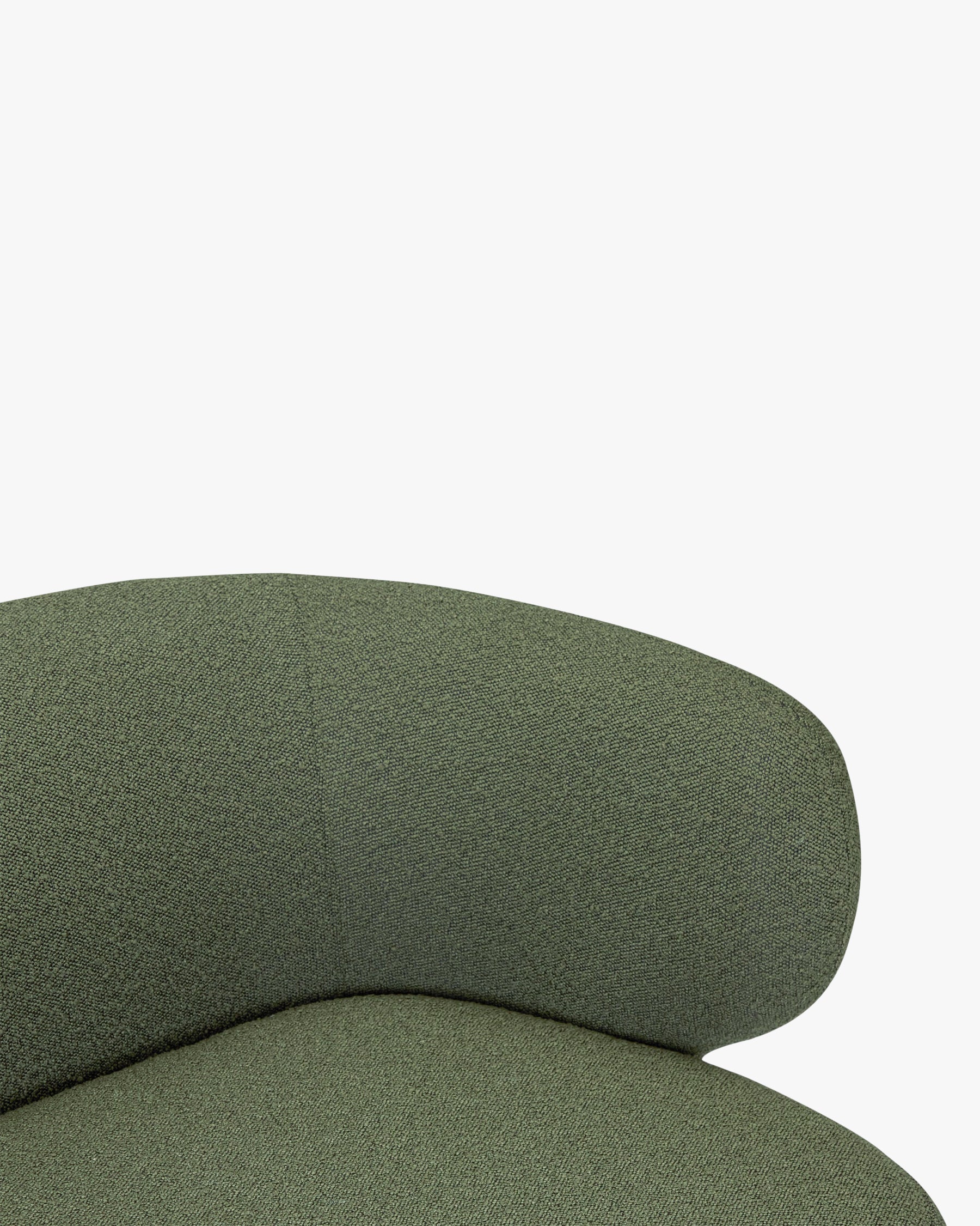 Méridienne accoudoir droite Giulia - Vert kaki