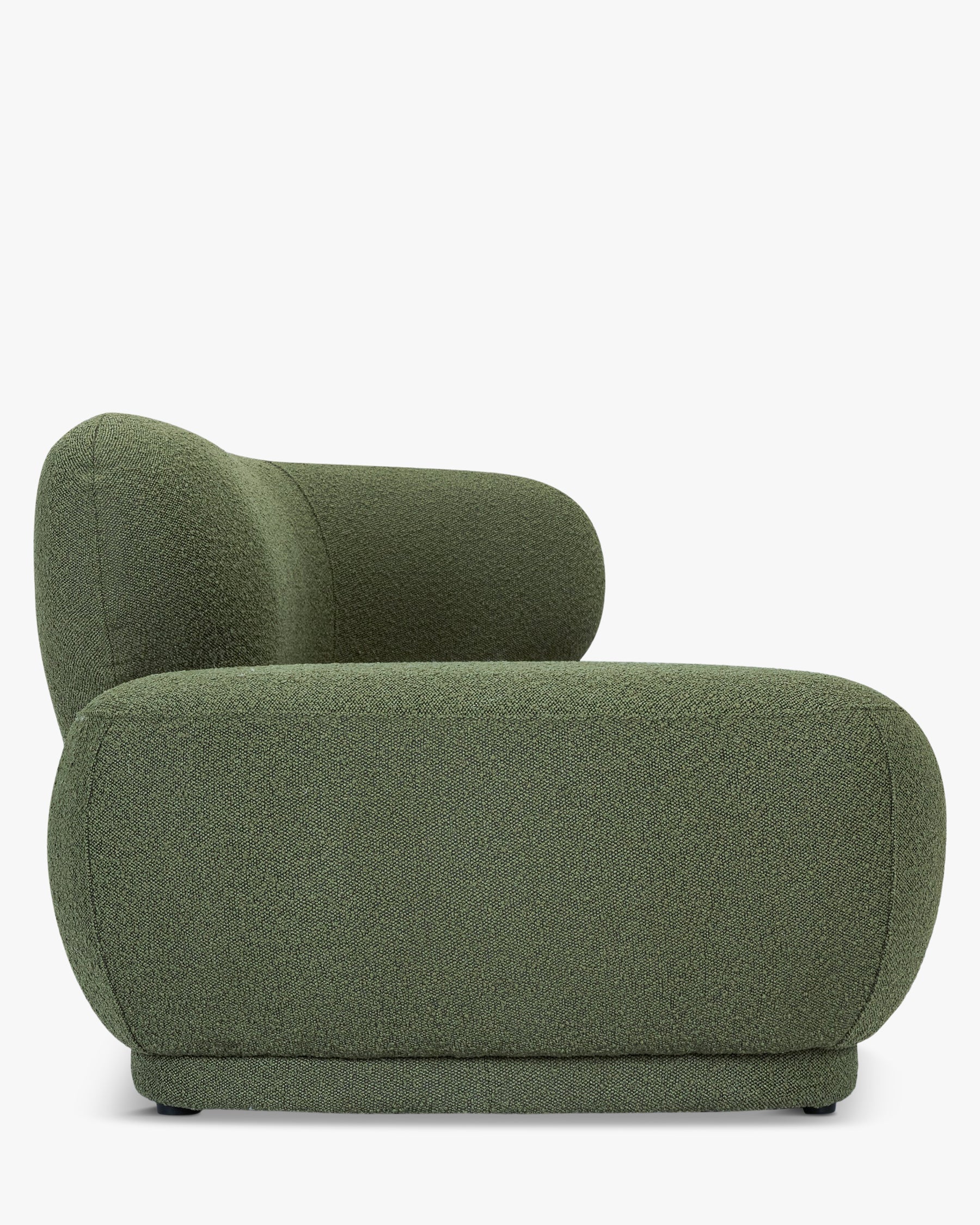 Méridienne accoudoir droite Giulia - Vert kaki
