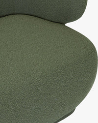 Méridienne accoudoir droite Giulia - Vert kaki