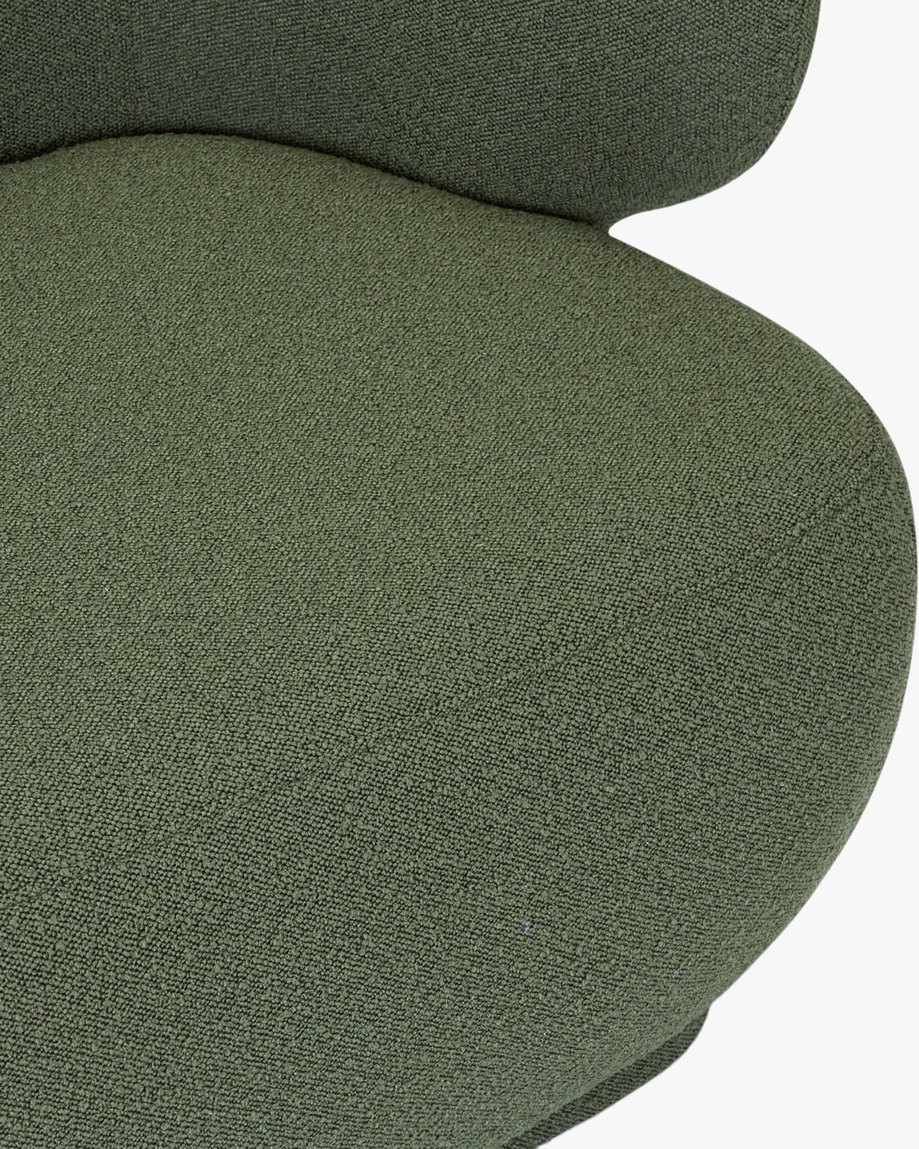 Méridienne accoudoir droite Giulia - Vert kaki