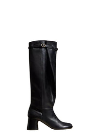 Bottes hautes Admiral en cuir - Black