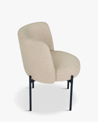 Chaise Ray - Beige Sésame & Métal Noir