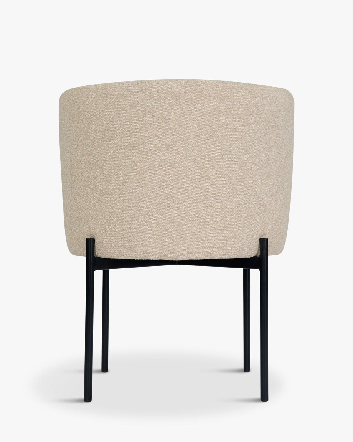 Chaise Ray - Beige Sésame & Métal Noir