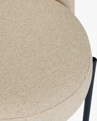Chaise Ray - Beige Sésame & Métal Noir