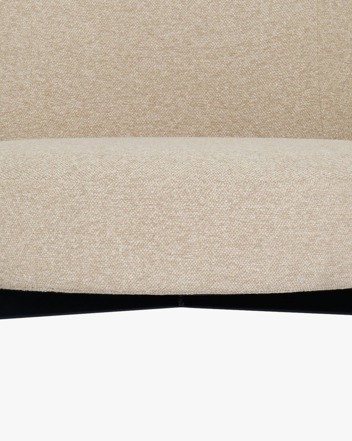 Chaise Ray - Beige Sésame & Métal Noir