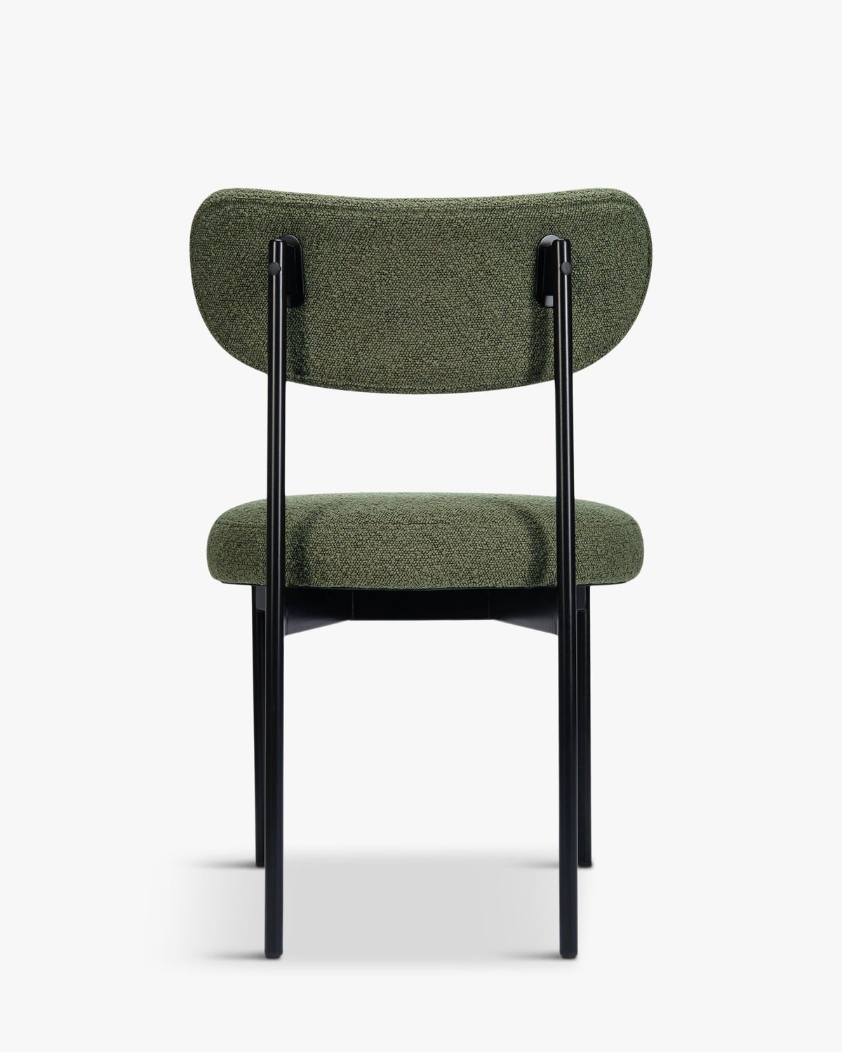 Chaise Jasper en tissu bouclé - Vert kaki