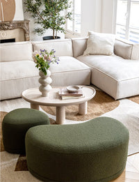 Banc cosy Enzo - Vert Kaki Bouclé