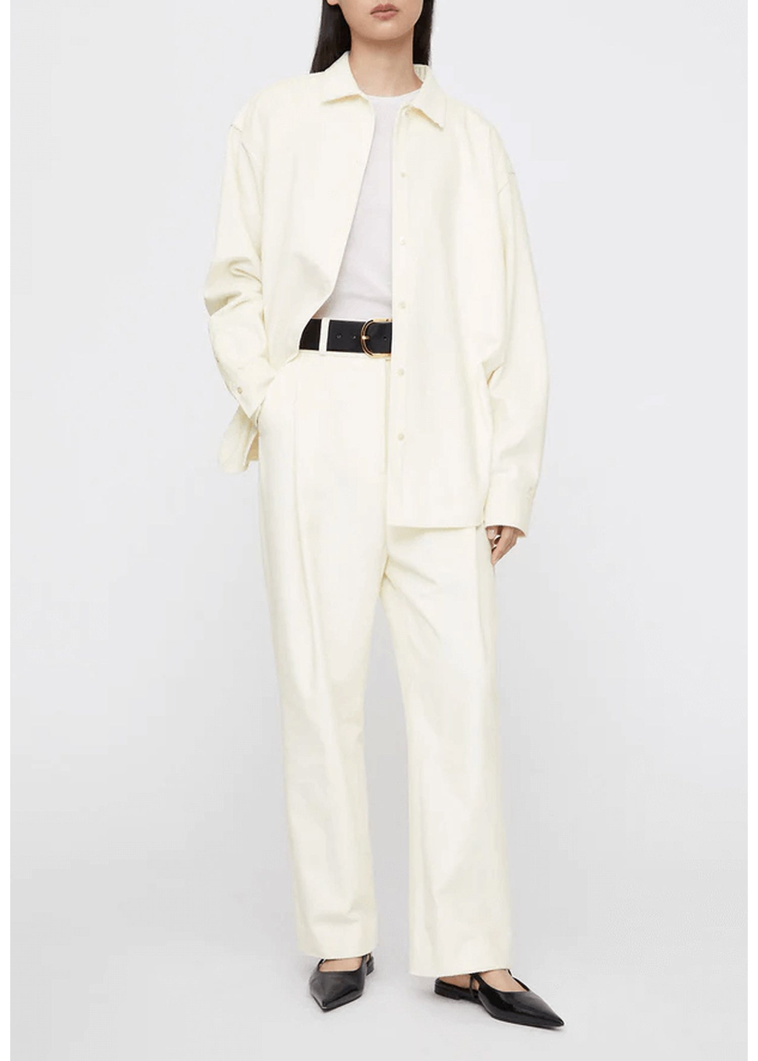 Chemise en velours côtelé - Macadamia