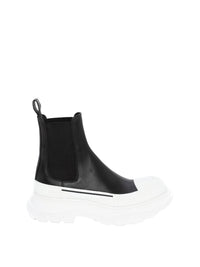 Sneakers montantes Chelsea en cuir - Black