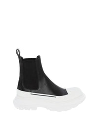 Sneakers montantes Chelsea en cuir - Black