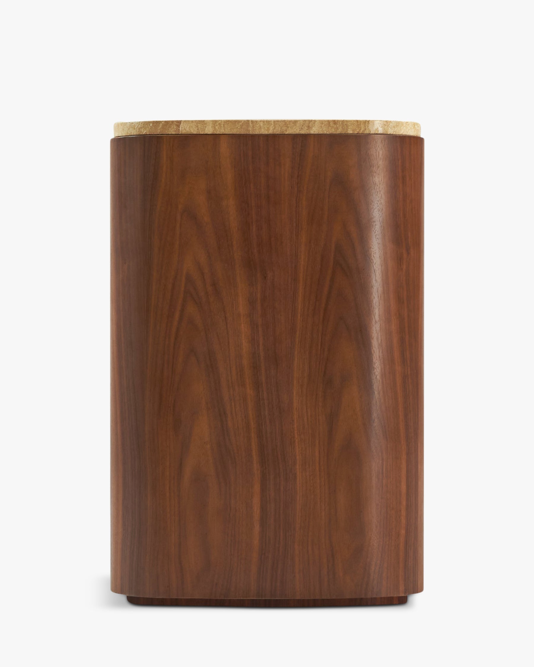 Buffet Orion en bois et pierre de Travertin - Travertin