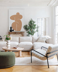 Banc cosy Enzo - Vert Kaki Bouclé