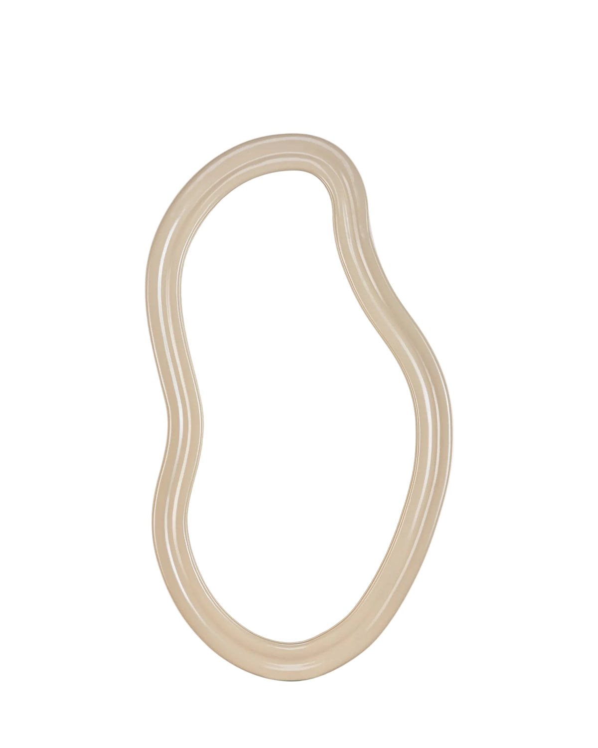 Miroir organique Romy - Verre & Bois Beige Nude
