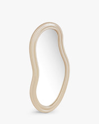 Miroir organique Romy - Verre & Bois Beige Nude