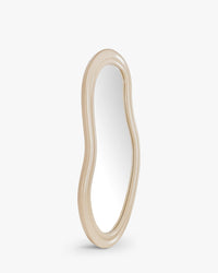 Miroir organique Romy - Verre & Bois Beige Nude