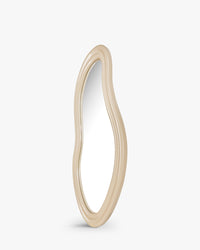 Miroir organique Romy - Verre & Bois Beige Nude