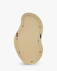 Miroir organique Romy - Verre & Bois Beige Nude