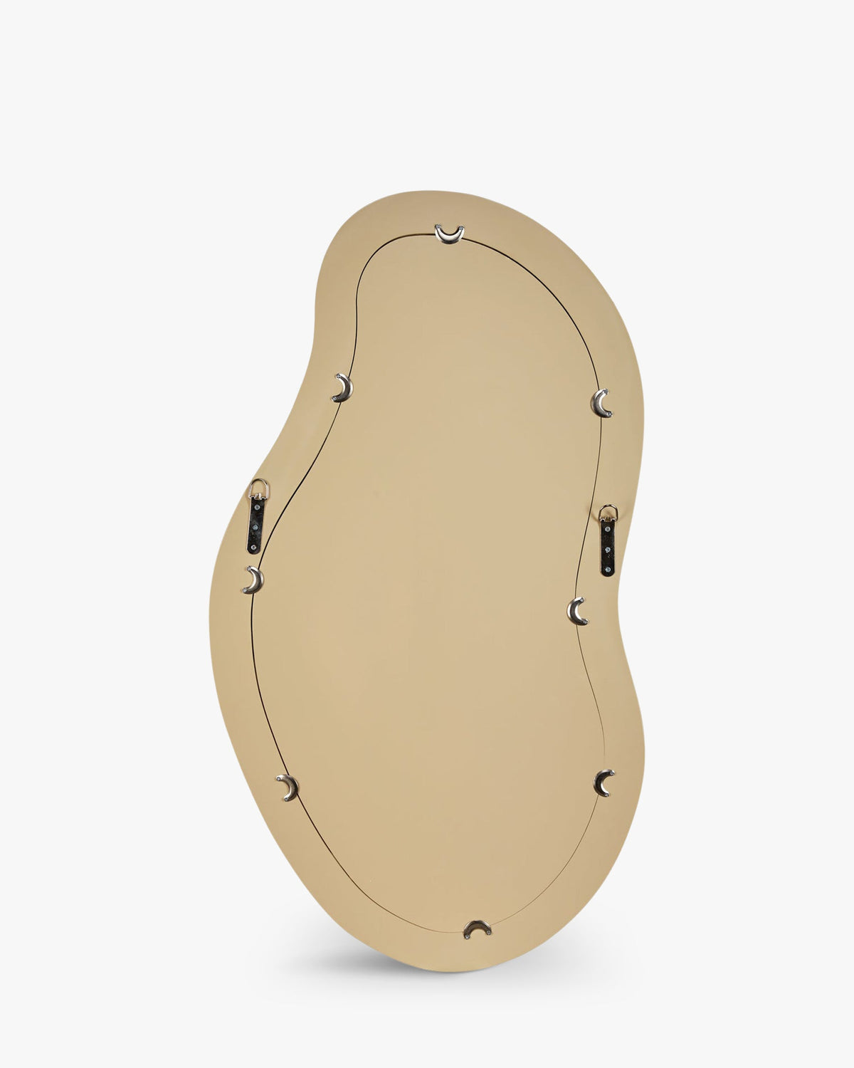 Miroir organique Romy - Verre & Bois Beige Nude