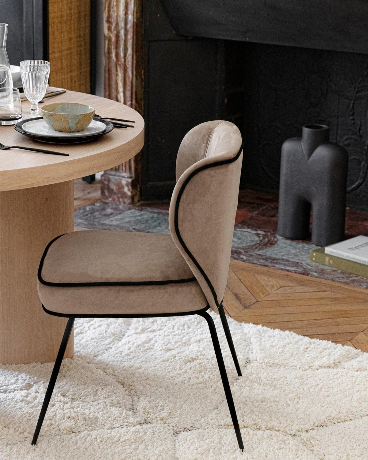 Chaise Wayne - Taupe