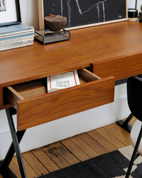 Tuxedo Designer Desk - Brown