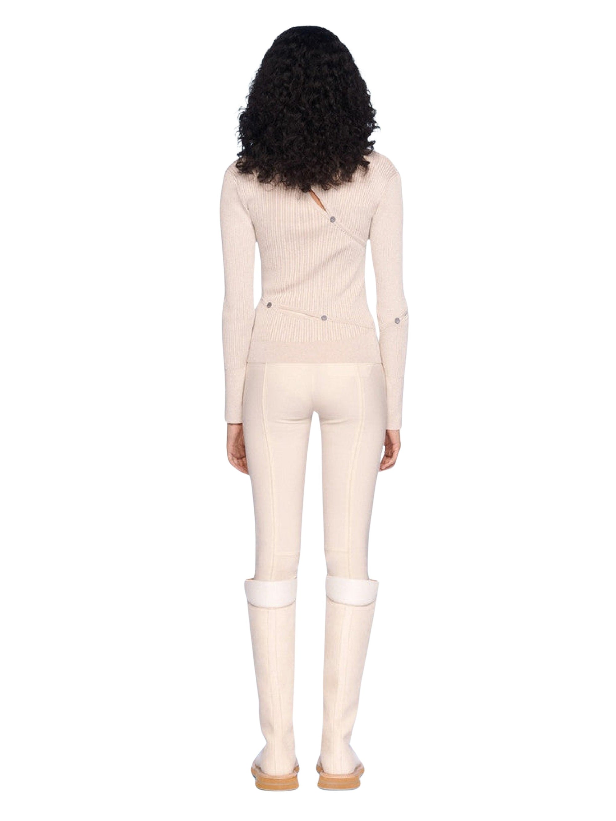 LIGHT BEIGE LE CARDIGAN TORDU