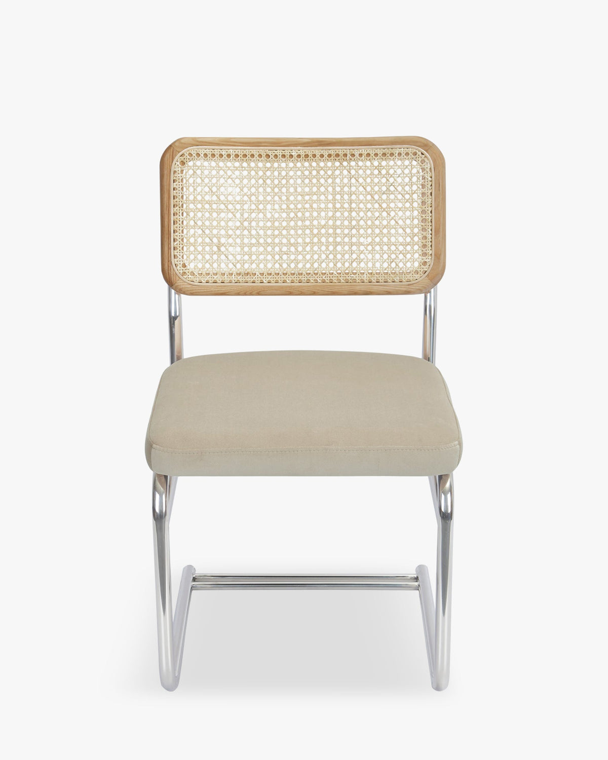 Chaise design Uberto - Cannage & Métal Chromé