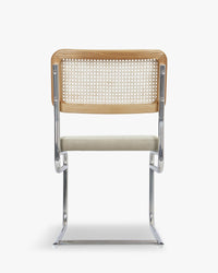 Chaise design Uberto - Cannage & Métal Chromé