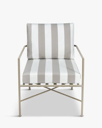 Fauteuil de jardin Bel Air - Taupe Rayé