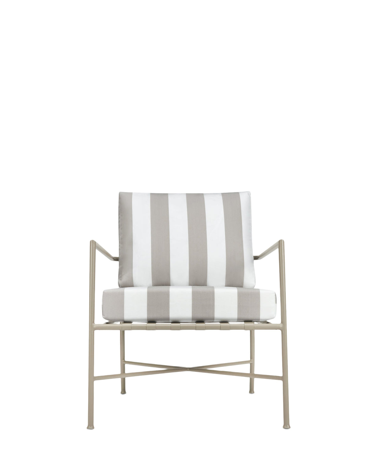 Fauteuil de jardin Bel Air - Taupe Rayé