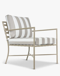 Fauteuil de jardin Bel Air - Taupe Rayé