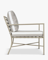 Fauteuil de jardin Bel Air - Taupe Rayé