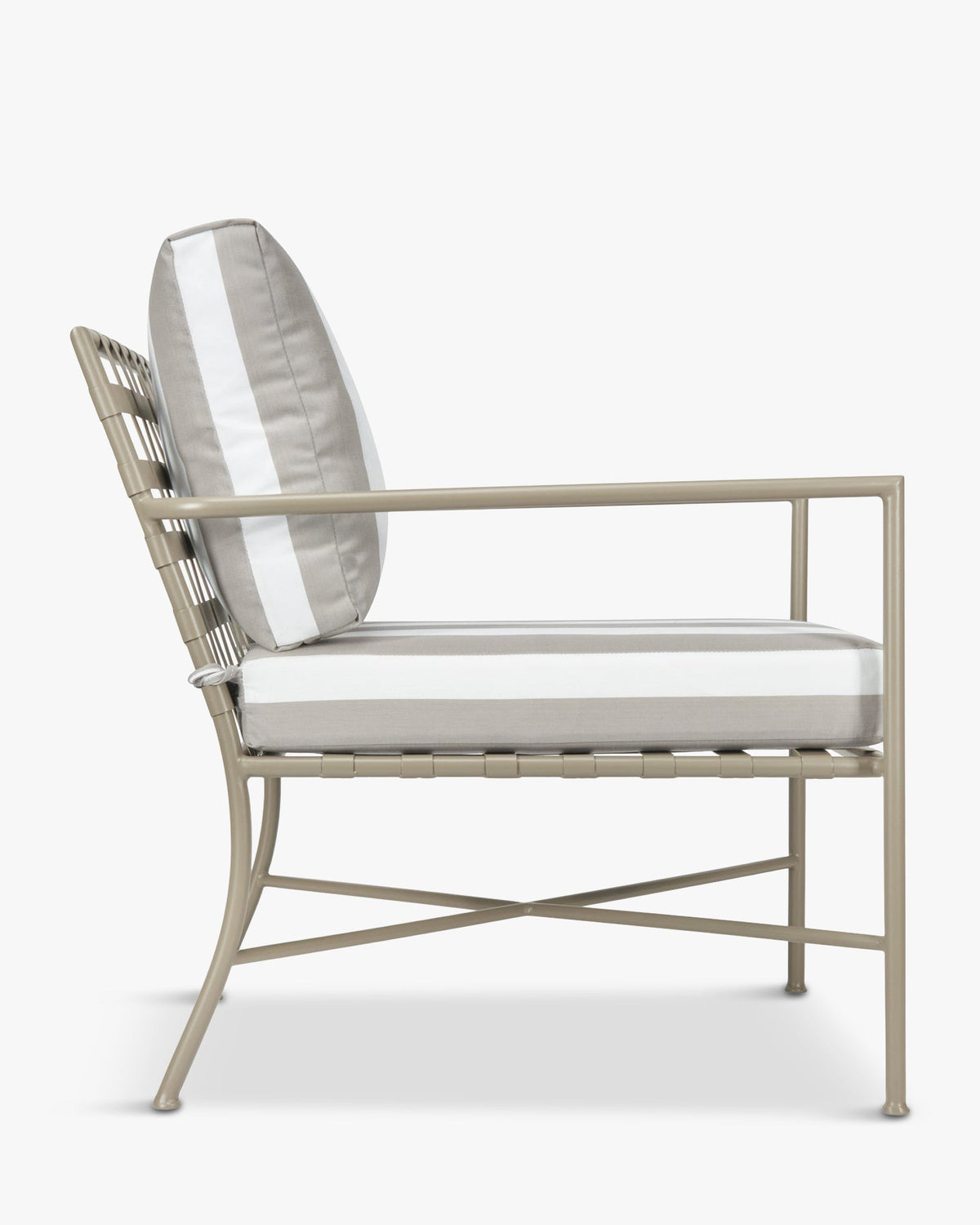 Fauteuil de jardin Bel Air - Taupe Rayé