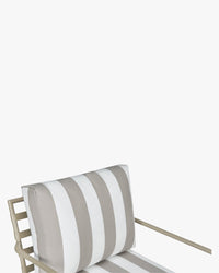 Fauteuil de jardin Bel Air - Taupe Rayé