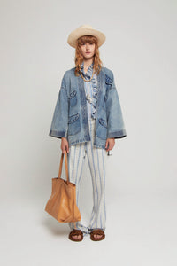 ZNOSTOCK_BLUE VESTE SISHI - Blue