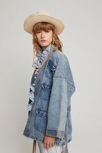 ZNOSTOCK_BLUE VESTE SISHI - Blue