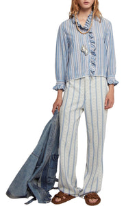 Pantalon Souky décontracté coupe droite - Blue