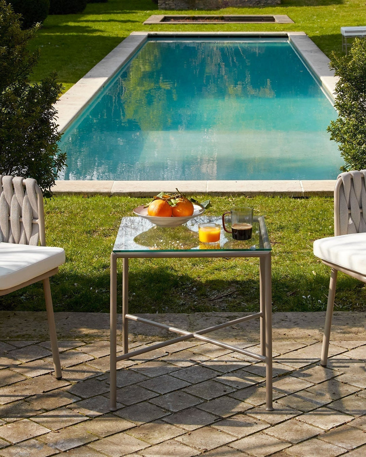 Chaise de jardin Hamptons - Blanc Écru