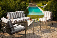 Fauteuil de jardin Bel Air - Taupe Rayé