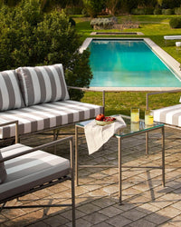 Fauteuil de jardin Bel Air - Taupe Rayé