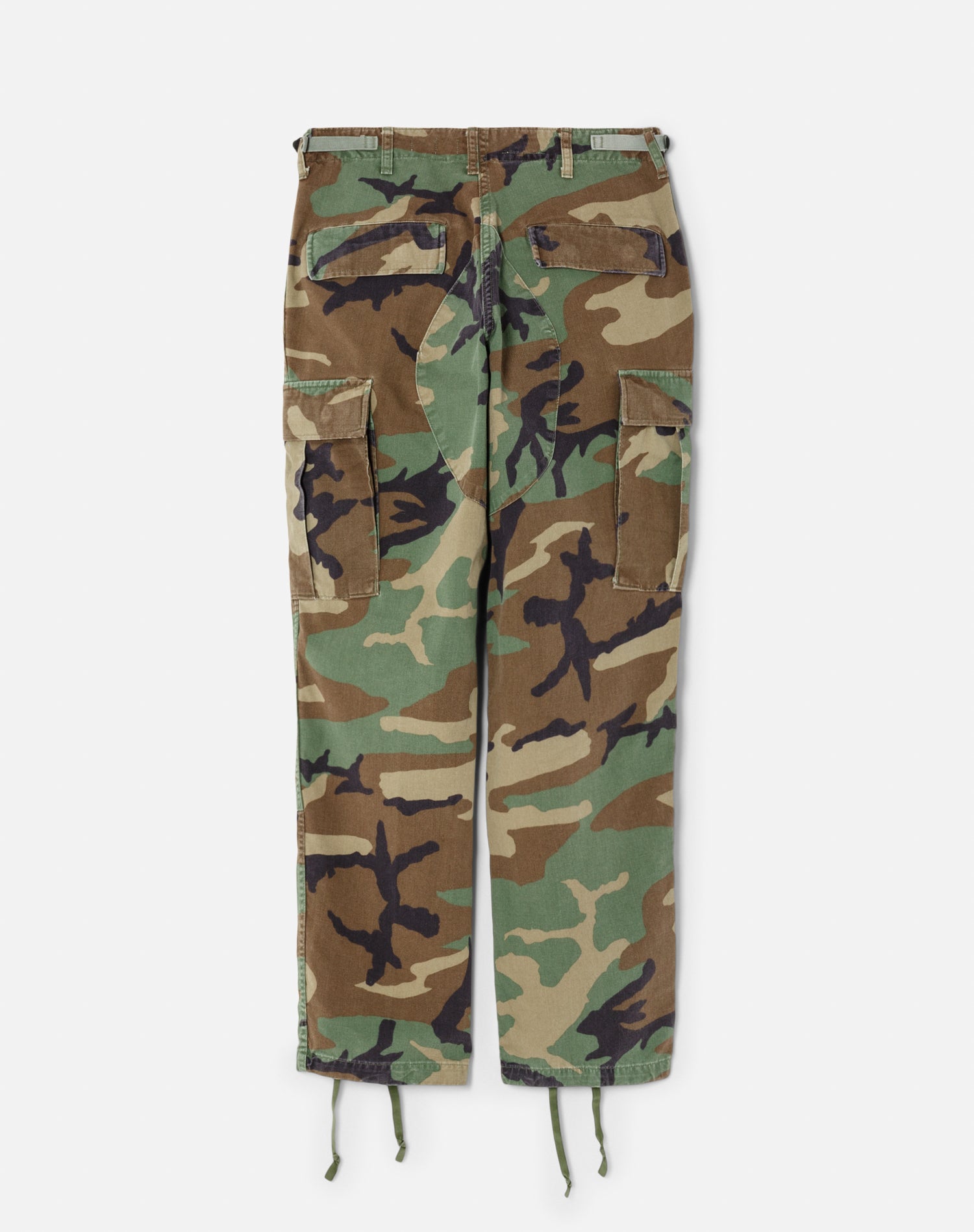Recycled cargo trousers - Olive Camo