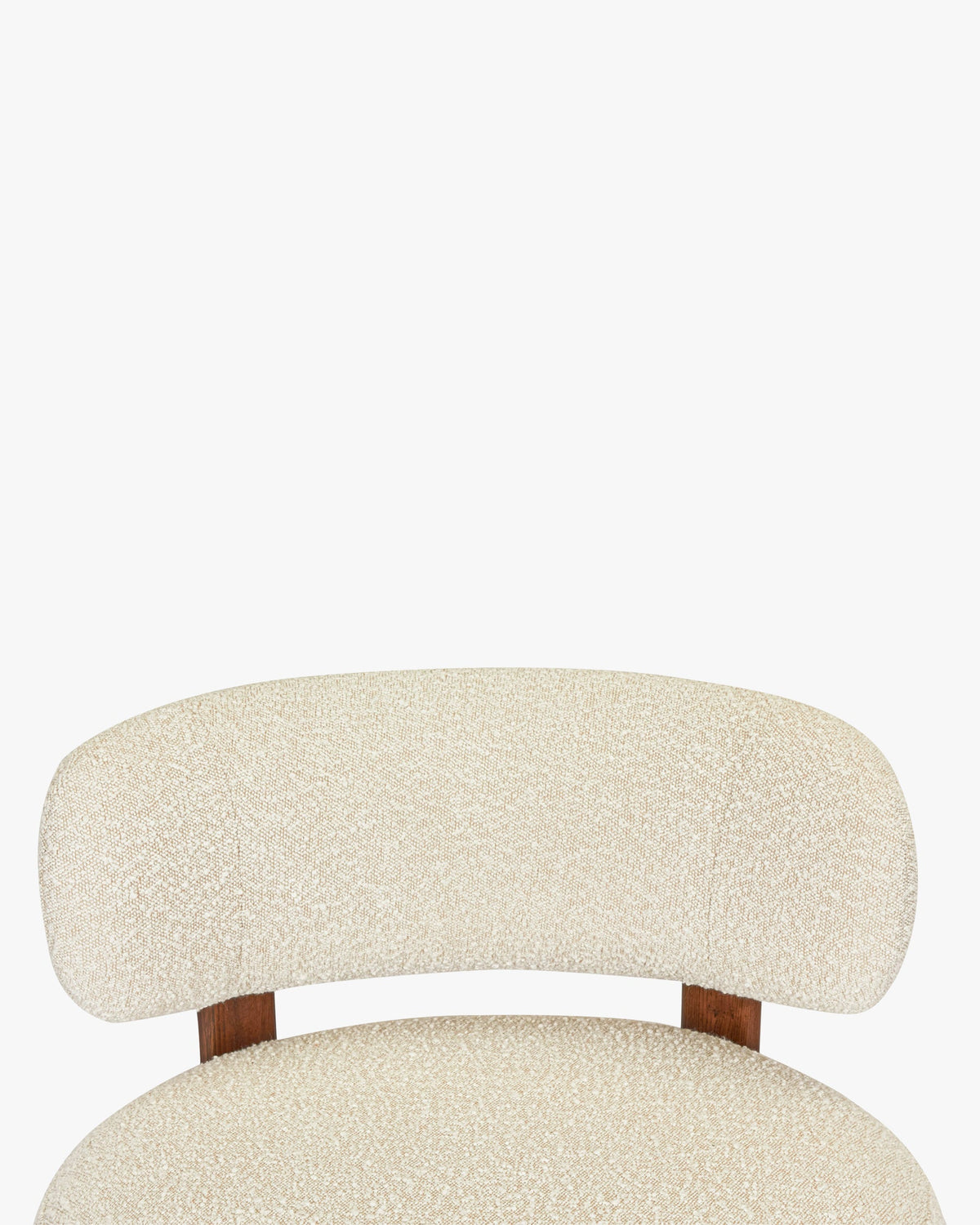 Fauteuil ou pouf Platon - Blanc Avoine Bouclé