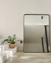 Miroir design Silence en métal - Métal doré