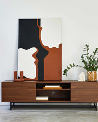 Meuble TV Stark en bois - Noyer