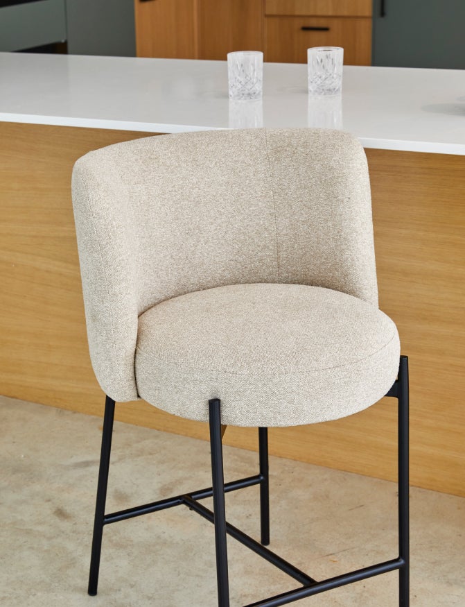 Tabouret de bar Ray - Beige Sésame