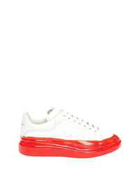 Sneakers à lacets en cuir - White Lust Red