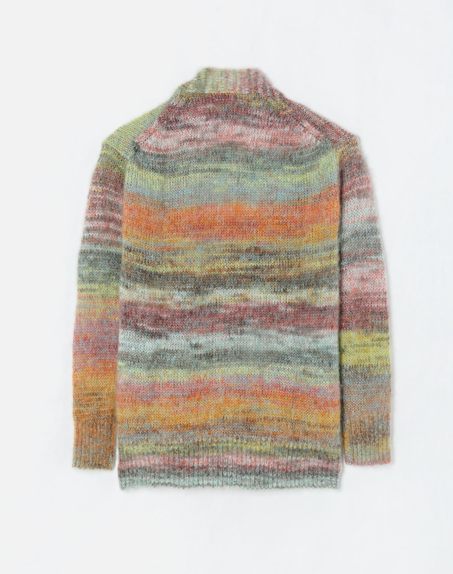 90's oversized cardigan - Lime Space Dye