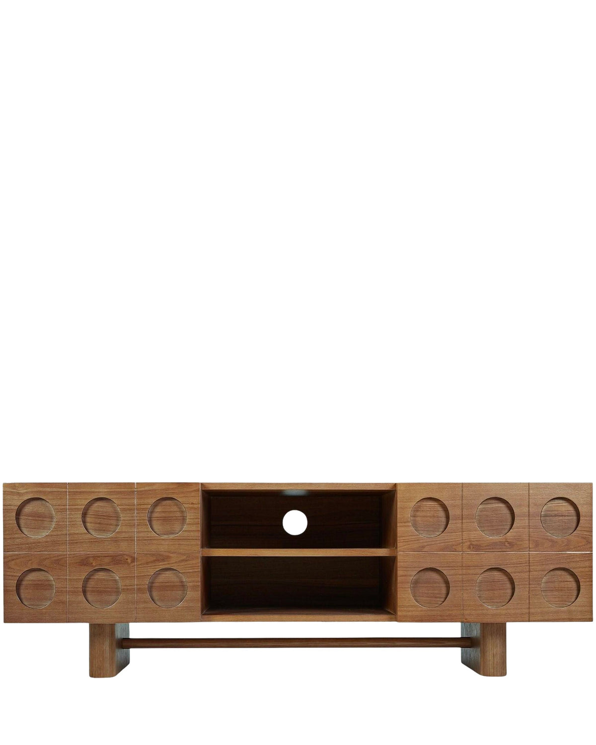 Meuble TV Cooper en bois - Bois noyer