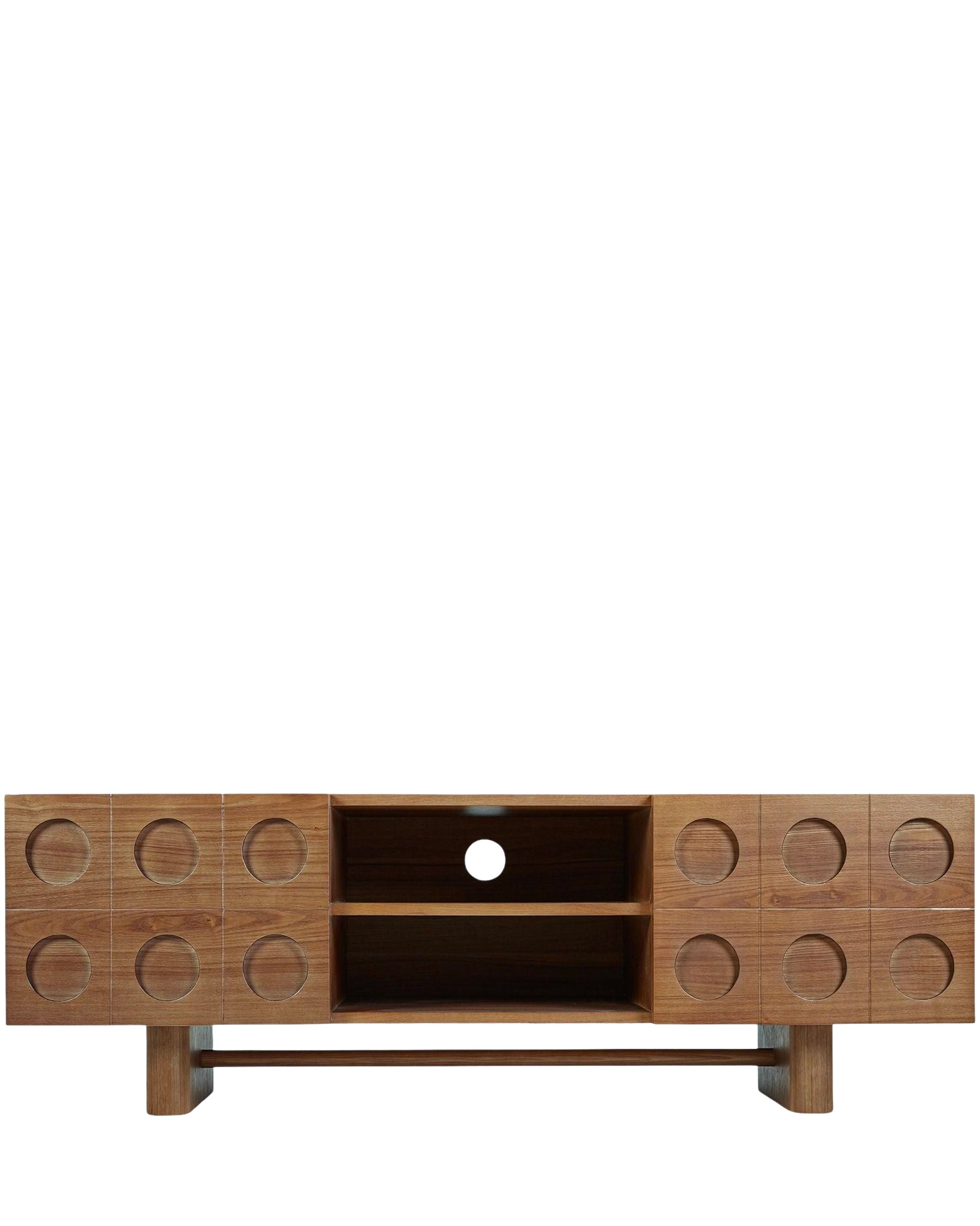 Meuble TV Cooper en bois - Bois noyer